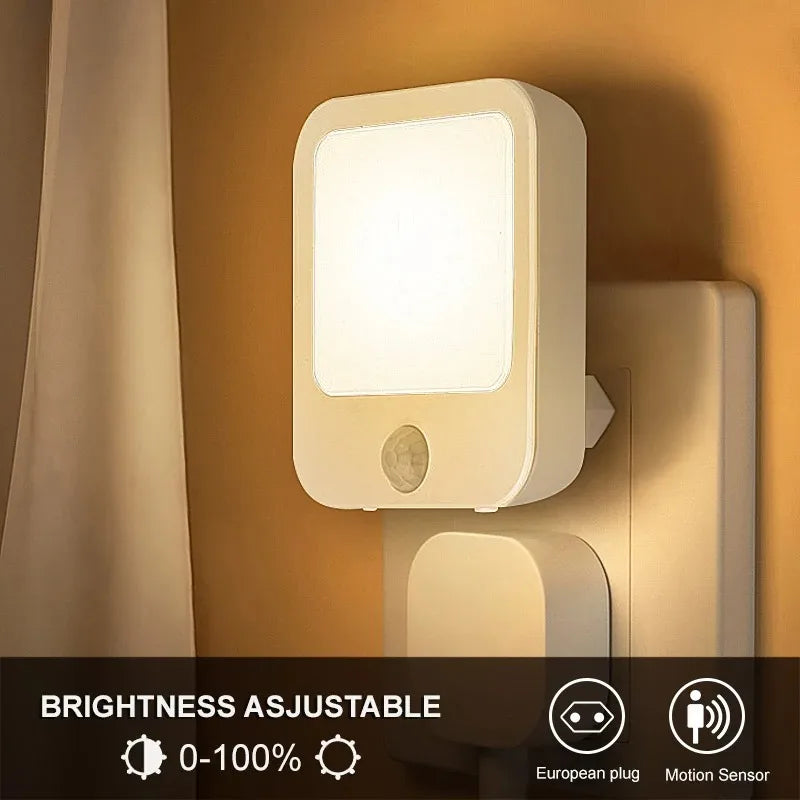 Plug-in motion sensor night light