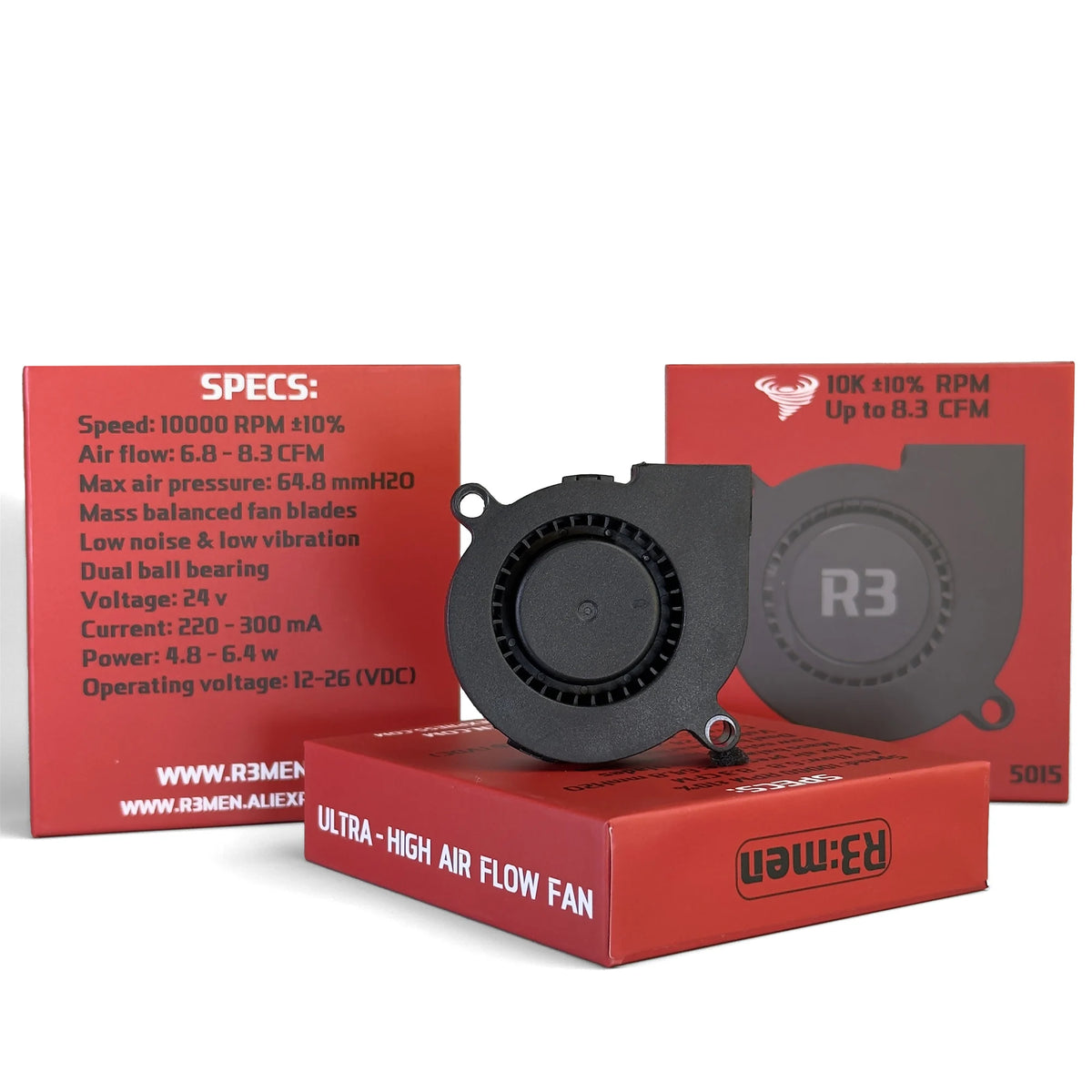 10K RPM 5015 High-Flow Blower Fan - 3D Printing Accessories from Linloft.