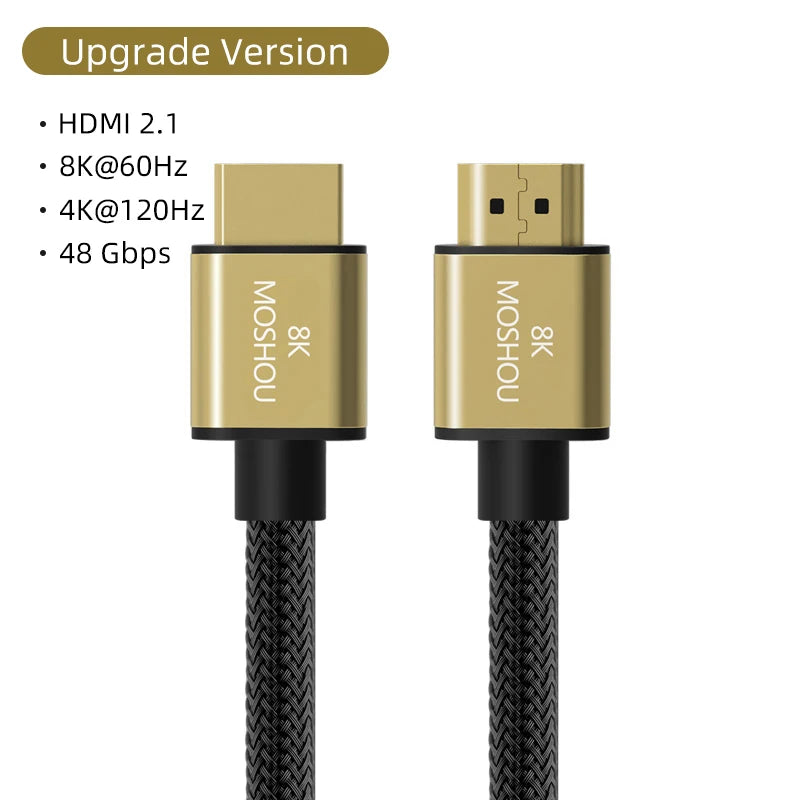 8K HDMI 2.1 Cable, 48Gbps - Gaming Accessories from Linloft.
