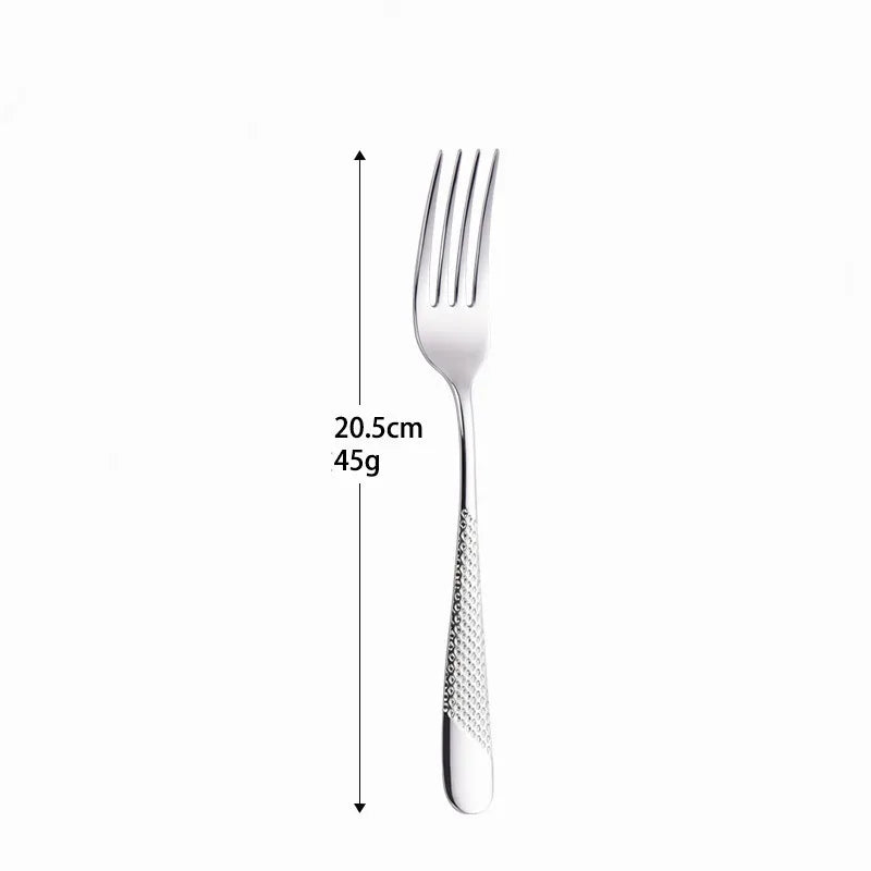 Kitchen Tableware Cutlery Set Silver Cutlery Set Stainless Steel Luxury Dinnerware Fork Spoon Knife Western Dinner Set Gold