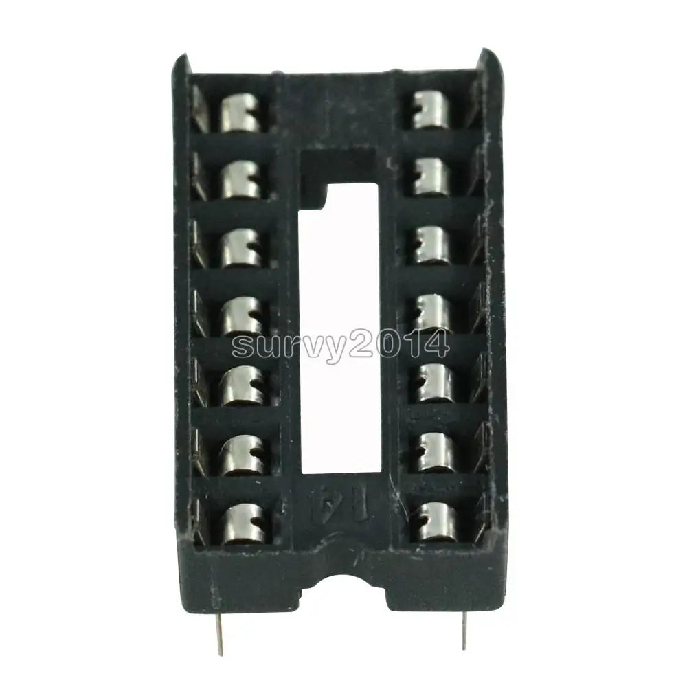 20PCS 14pin DIP IC Socket Adaptor Solder Type Socket Pitch Dual Wipe Contact - Electronics & Accessories from Linloft.