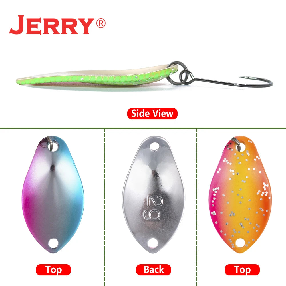 Jerry Cassiopeia Trout Spoon Fishing Lure Saltwater Artificial Bait With Sharp Hooks 2g 3g Bass Spoon Pecsa Tackle