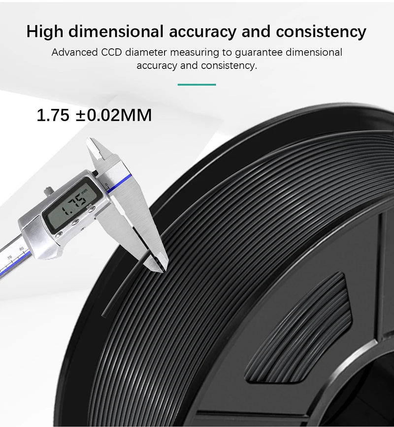 SUNLU PLA 1.75MM PLAPLUS 1KG 3D Printer Filament Arranged Neatly No Knots Non-Toxtic Biodegradable Vacuum Packaging - 3D Printing Accessories from Linloft.