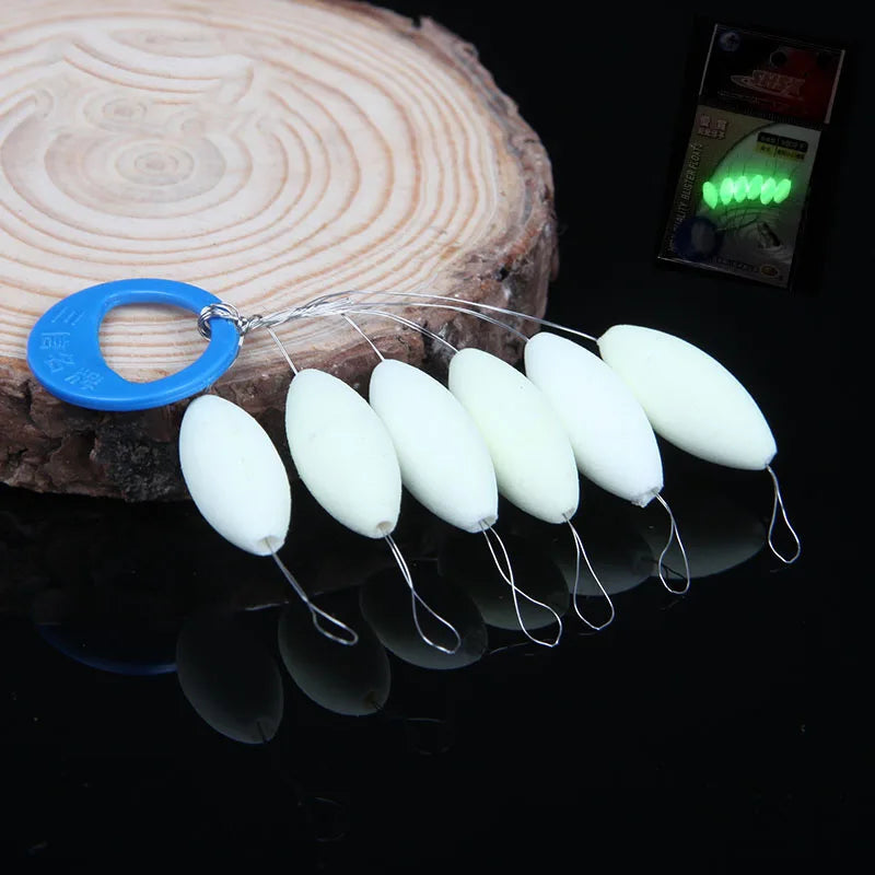 5Packs/lot Luminous Fishing Float 000#-5# Glowing Seven-star Float Light Bobber Night Vision Fishing Tackle Accessory B333