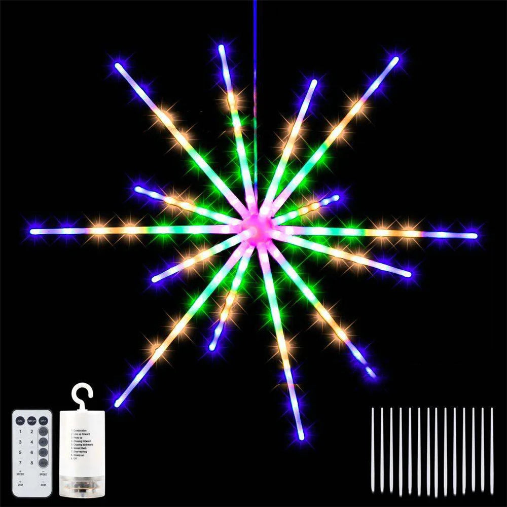 Battery Starburst Firework Fairy Lights - String & Fairy Lights from Linloft.