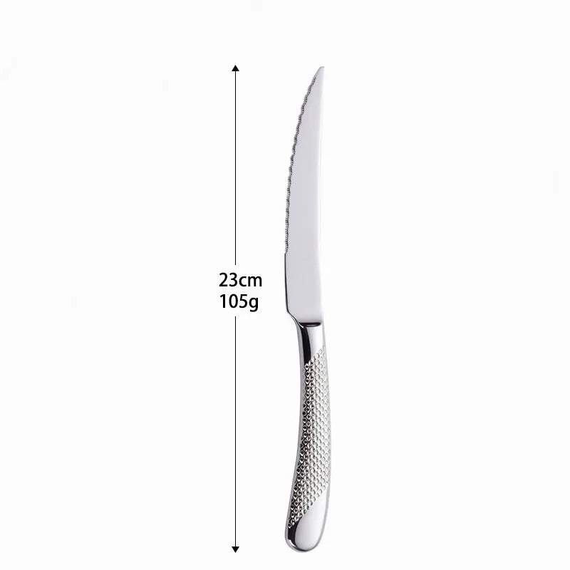 Kitchen Tableware Cutlery Set Silver Cutlery Set Stainless Steel Luxury Dinnerware Fork Spoon Knife Western Dinner Set Gold