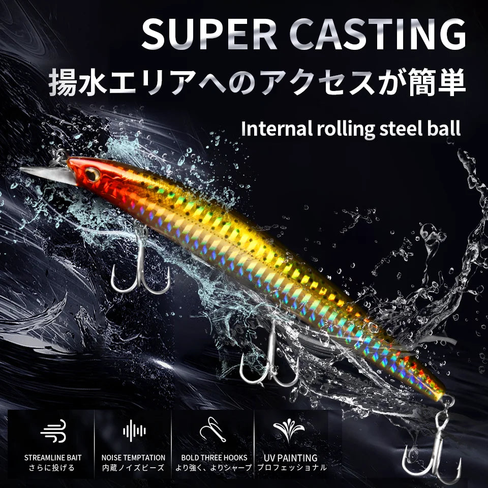 Minnow Lure, 128mm - Fishing Tackle from Linloft.