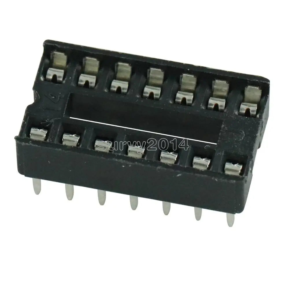 20PCS 14pin DIP IC Socket Adaptor Solder Type Socket Pitch Dual Wipe Contact - Electronics & Accessories from Linloft.
