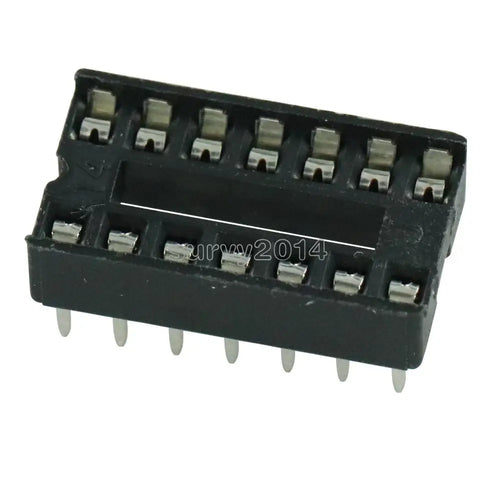 20PCS 14pin DIP IC Socket Adaptor Solder Type Socket Pitch Dual Wipe Contact - Electronics & Accessories from Linloft.
