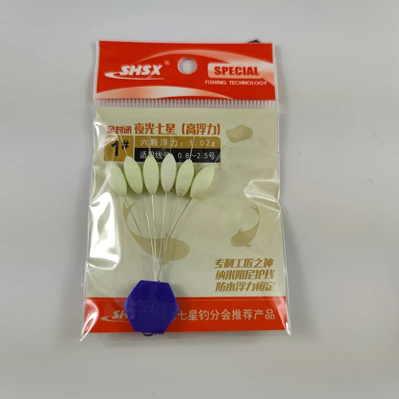 Glowing Night Fishing Floats, 5-Pack - Fishing Tackle from Linloft.
