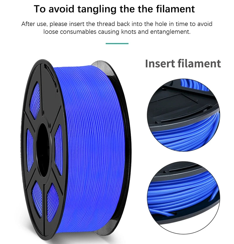 SUNLU PLA 1.75MM PLAPLUS 1KG 3D Printer Filament Arranged Neatly No Knots Non-Toxtic Biodegradable Vacuum Packaging - 3D Printing Accessories from Linloft.