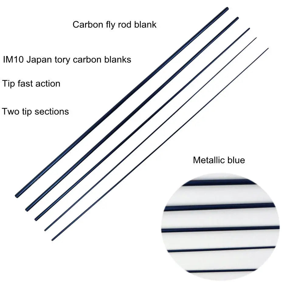 Aventik Saltwater IM10 9FT High Mould Carbon Fly Rod Blank Two Tips Fly Fishing Rods Blank DIY Steelhead Fishing Rod Accessories