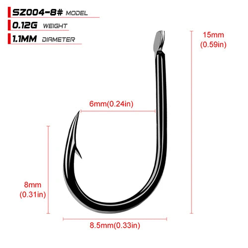 100pcs/lot ISEAMA Fishhook 1#-15# Single Jig Hook Peche High Carbon Steel Carp Fishing Hook Anzol Pesca Treble Hooks Tackle - Fishing Hooks from Linloft.