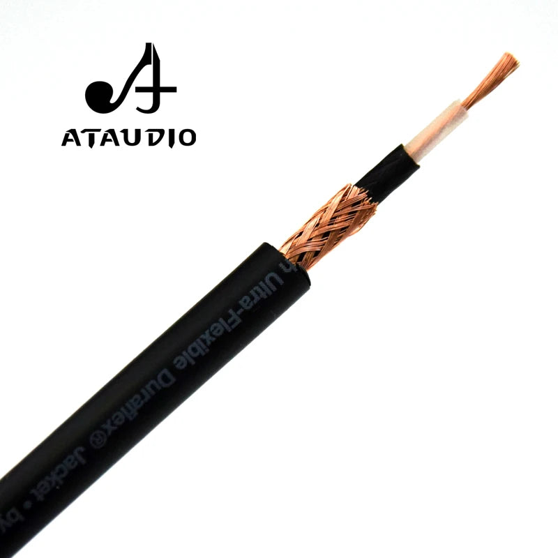 ATAUDIO 4N OFC 75ohm Hifi Digital Coaxial Audio Video Rca Cable Hi-end RCA to RCA Male Subwoofer Audio Cable 1m 2m