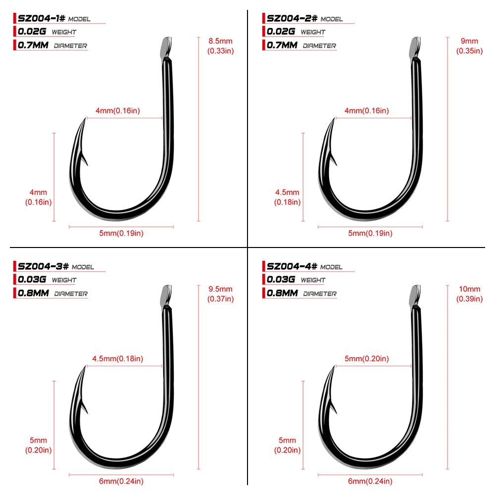 100pcs/lot ISEAMA Fishhook 1#-15# Single Jig Hook Peche High Carbon Steel Carp Fishing Hook Anzol Pesca Treble Hooks Tackle