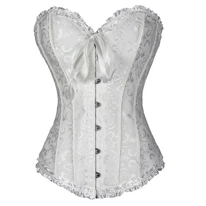Brocade Steampunk Corset Top - Apparel & Accessories from Linloft.