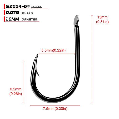 100pcs/lot ISEAMA Fishhook 1#-15# Single Jig Hook Peche High Carbon Steel Carp Fishing Hook Anzol Pesca Treble Hooks Tackle
