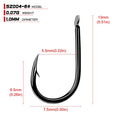 100pcs/lot ISEAMA Fishhook 1#-15# Single Jig Hook Peche High Carbon Steel Carp Fishing Hook Anzol Pesca Treble Hooks Tackle