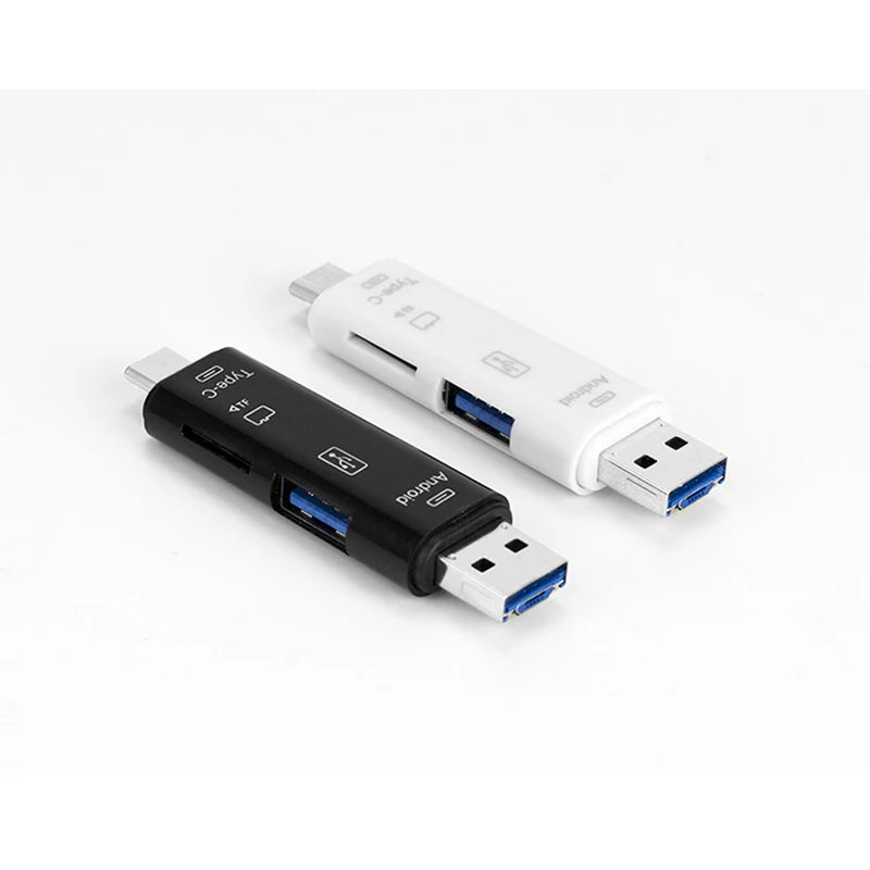Original 2.0 OTG Card Reader USB MicroUSB TypeC Interface with Micro SD USB TF Card Slot Flash Memory Card Reader for Phone Y211 - Electronics & Accessories from Linloft.