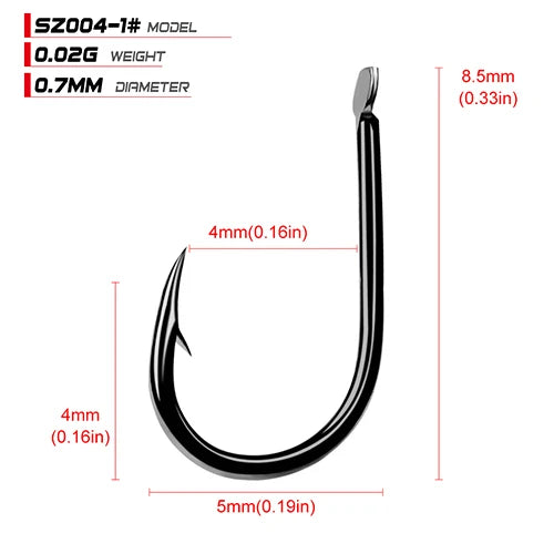 100pcs/lot ISEAMA Fishhook 1#-15# Single Jig Hook Peche High Carbon Steel Carp Fishing Hook Anzol Pesca Treble Hooks Tackle - Fishing Hooks from Linloft.