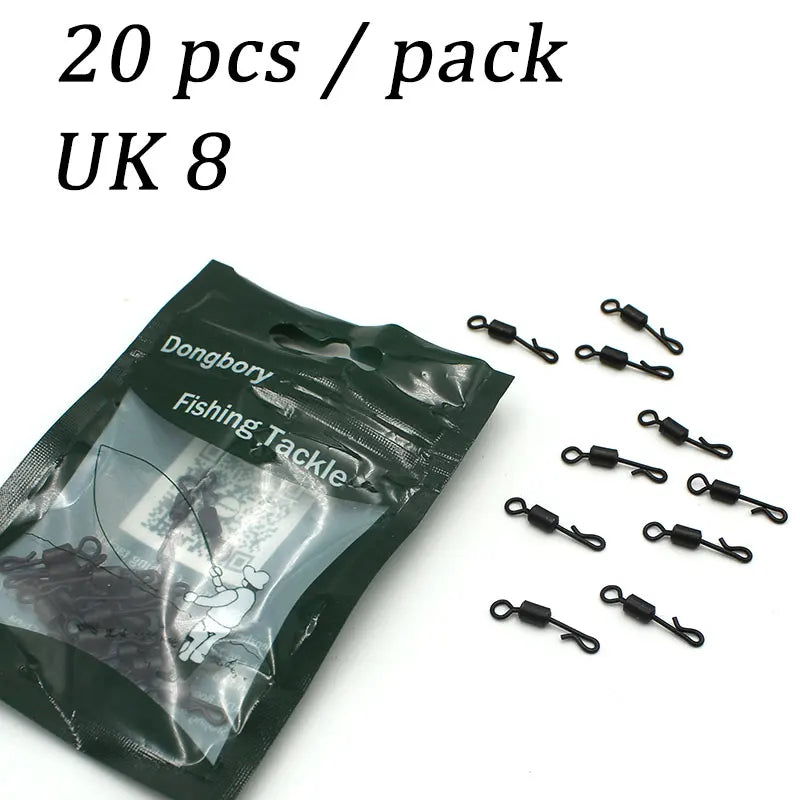 50pcs carp fishing accessories mini anti tangle sleeves d rig kicker hook angle anligners for carp hair rigs swivel end tackle