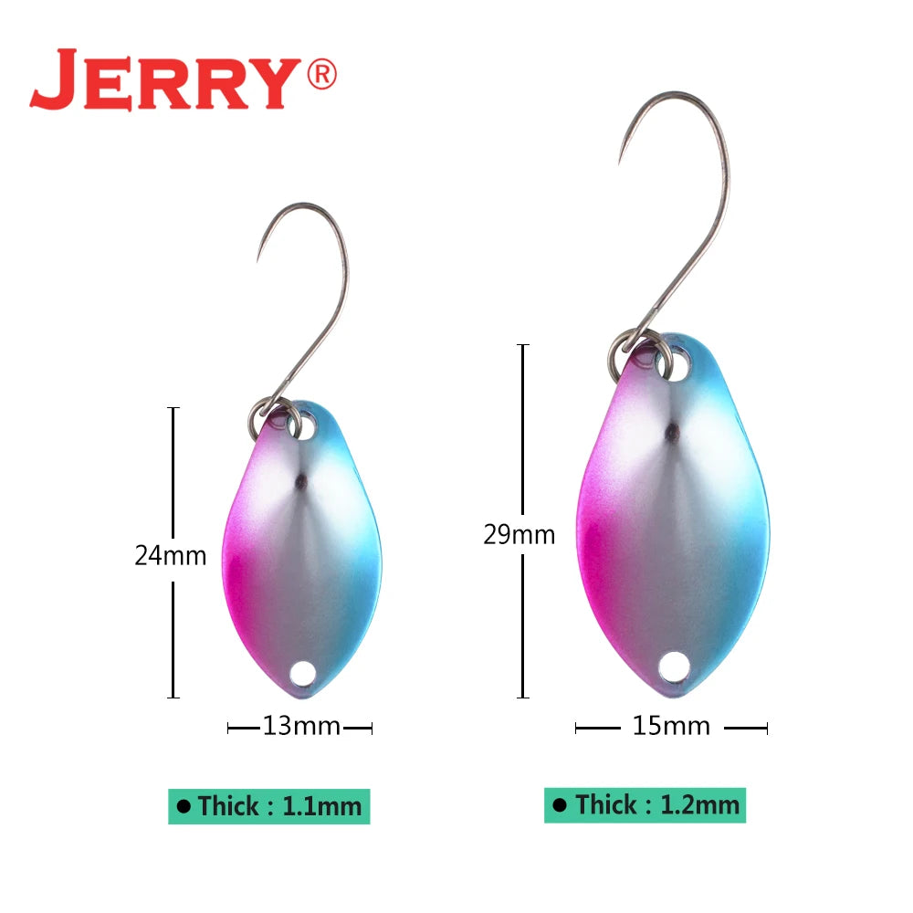 Jerry Cassiopeia Trout Spoon Fishing Lure Saltwater Artificial Bait With Sharp Hooks 2g 3g Bass Spoon Pecsa Tackle - Fishing Hooks from Linloft.