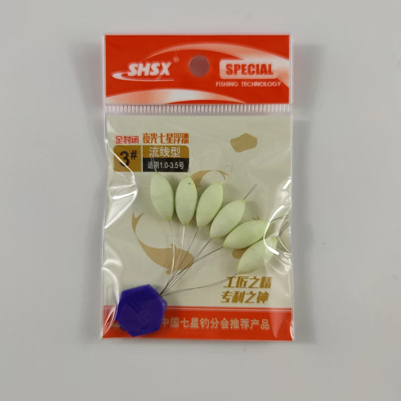 Glowing Night Fishing Floats, 5-Pack - Fishing Tackle from Linloft.