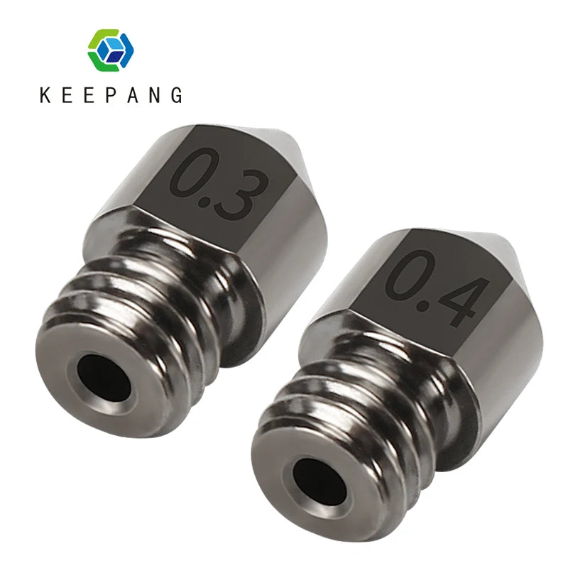 Hardened Steel MK8 3D Printer Nozzle - 3D Printing Accessories from Linloft.