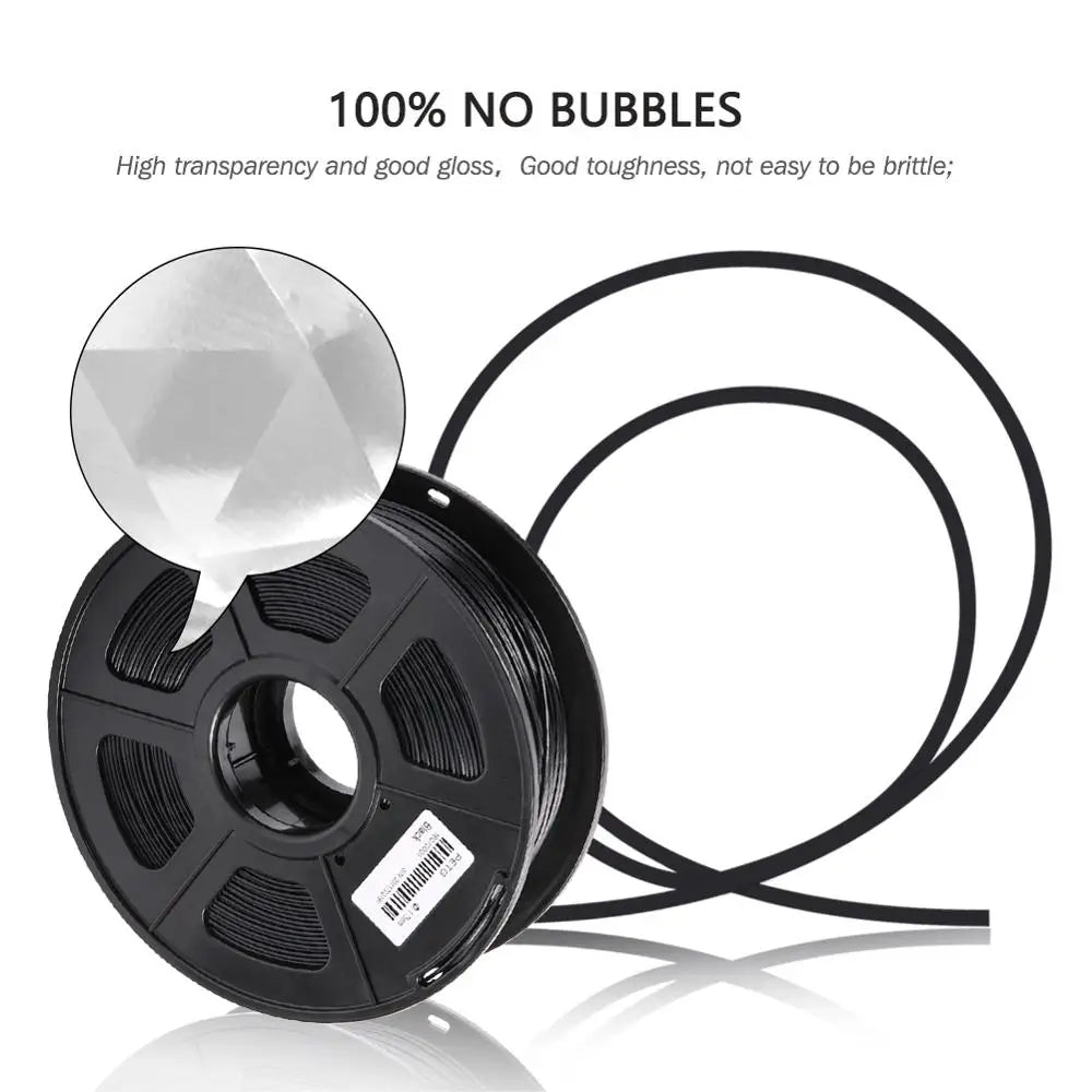 SUNLU PETG Filament 10KG 1.75MM 22LBS No Bubble Odorless Arrange Neatly Good Toughness BIodegradable High Transparency