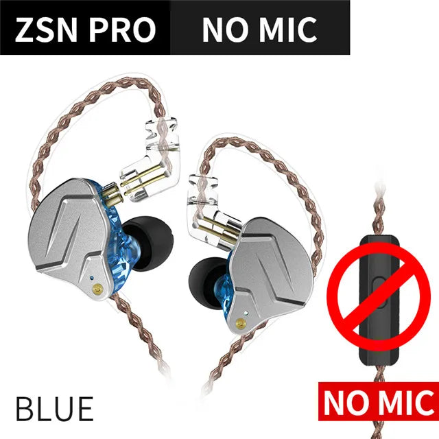 KZ ZSN PRO 1BA 1DD Hybrid Technology HIFI Metal In Ear Earphones Bass Earbud Sport Noise Cancelling Headset KZ ZSTX ZSX ZS10 PRO - Electronics & Accessories from Linloft.