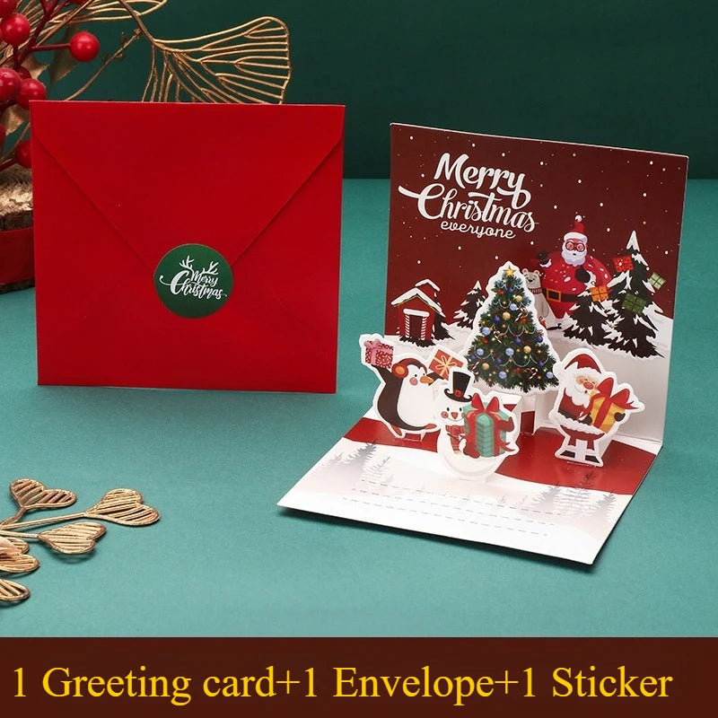 3D Pop-Up Christmas Greeting Card - Seasonal & Holiday from Linloft.