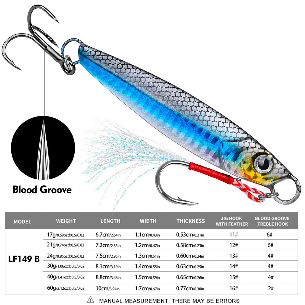 Metal Jig for Sea and Boat Fishing - Fishing Tackle from Linloft.