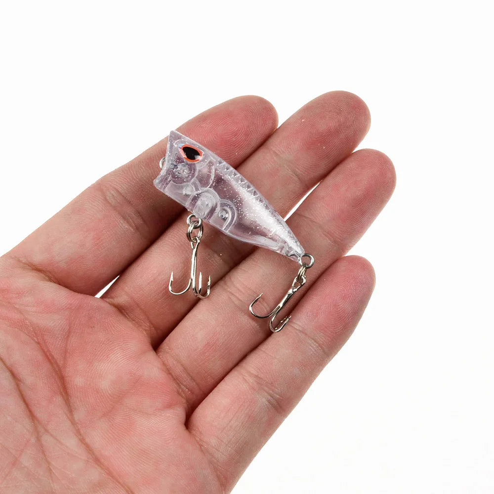 Mini Topwater Popper Lure, 4cm - Fishing Hooks from Linloft.