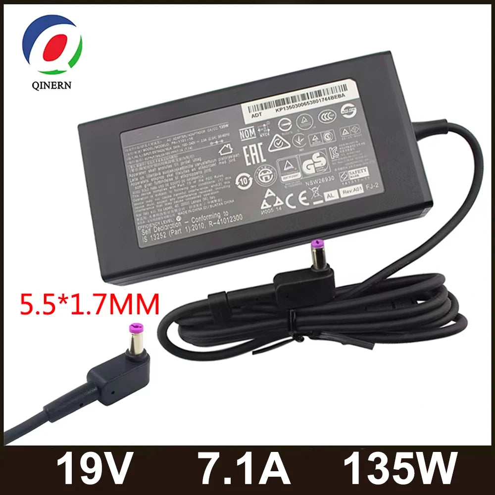 19V 7.1A 135W 5.5*1.7MM Laptop AC Adapter Charger For ACER Aspire V17 Nitro 5 np515-52 pa-1131-16 ADP-135KB VX5 VN7-792G-59CL