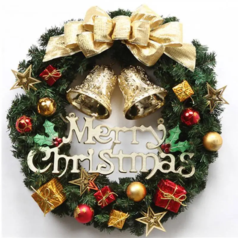Christmas Decoration Handmade Simulation Christmas Wreath Door Hanging Window Props Exquisite High Quality Home Decor - Seasonal & Holiday from Linloft.