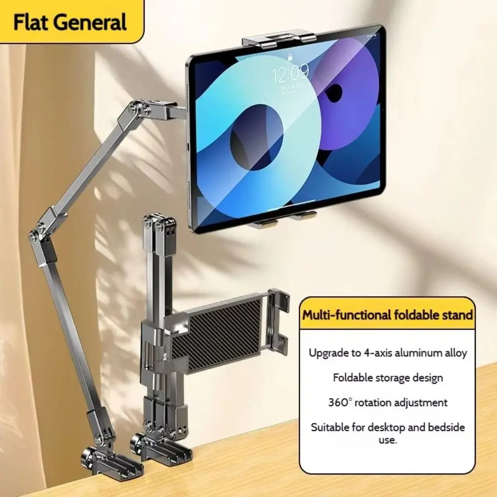 Adjustable Tablet Stand 360-degree Rotation 3 Sections Arms Bedside Phone Holder for 5-12Inch Phone Ipad Pro Mini for Xiaomi - Electronics & Accessories from Linloft.
