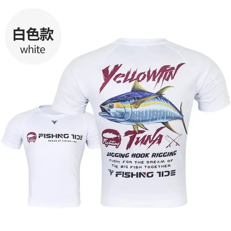 Quick-Dry Sun Protection Fishing Shirt - T-Shirts from Linloft.