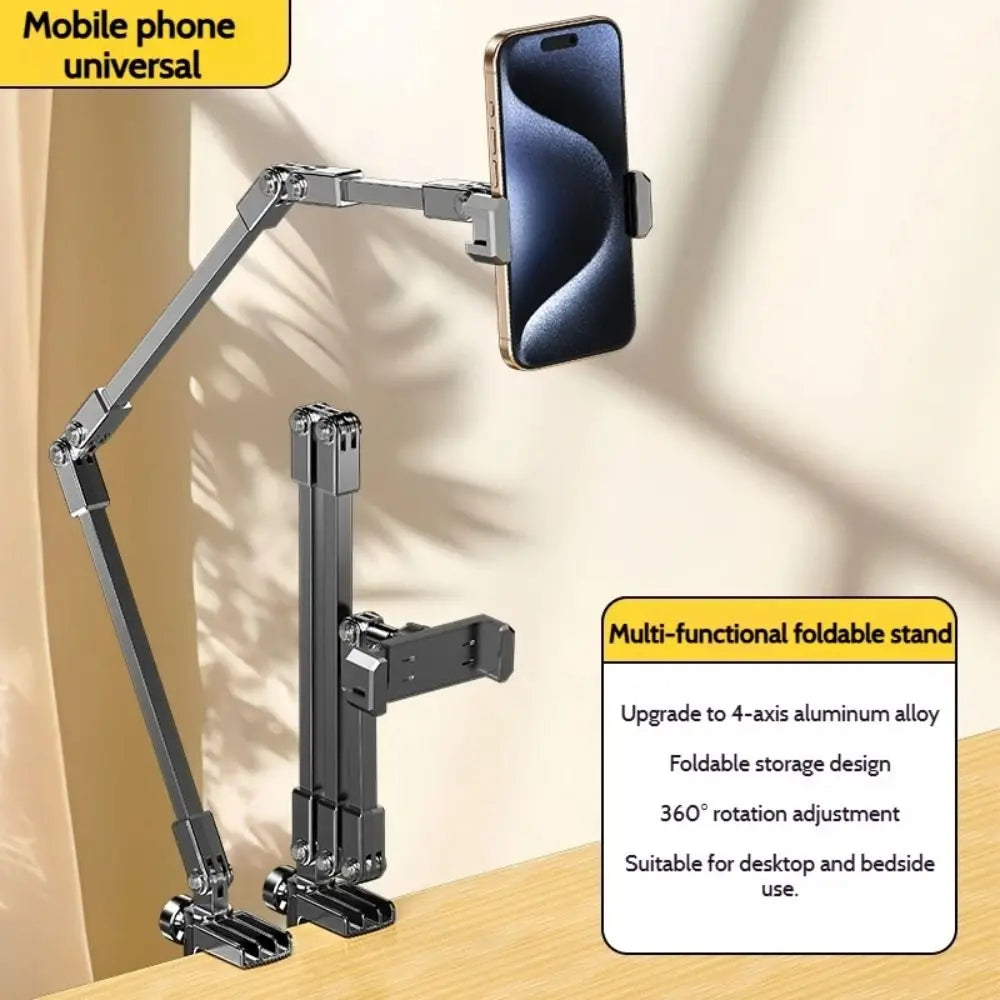 Adjustable Tablet Stand 360-degree Rotation 3 Sections Arms Bedside Phone Holder for 5-12Inch Phone Ipad Pro Mini for Xiaomi - Electronics & Accessories from Linloft.