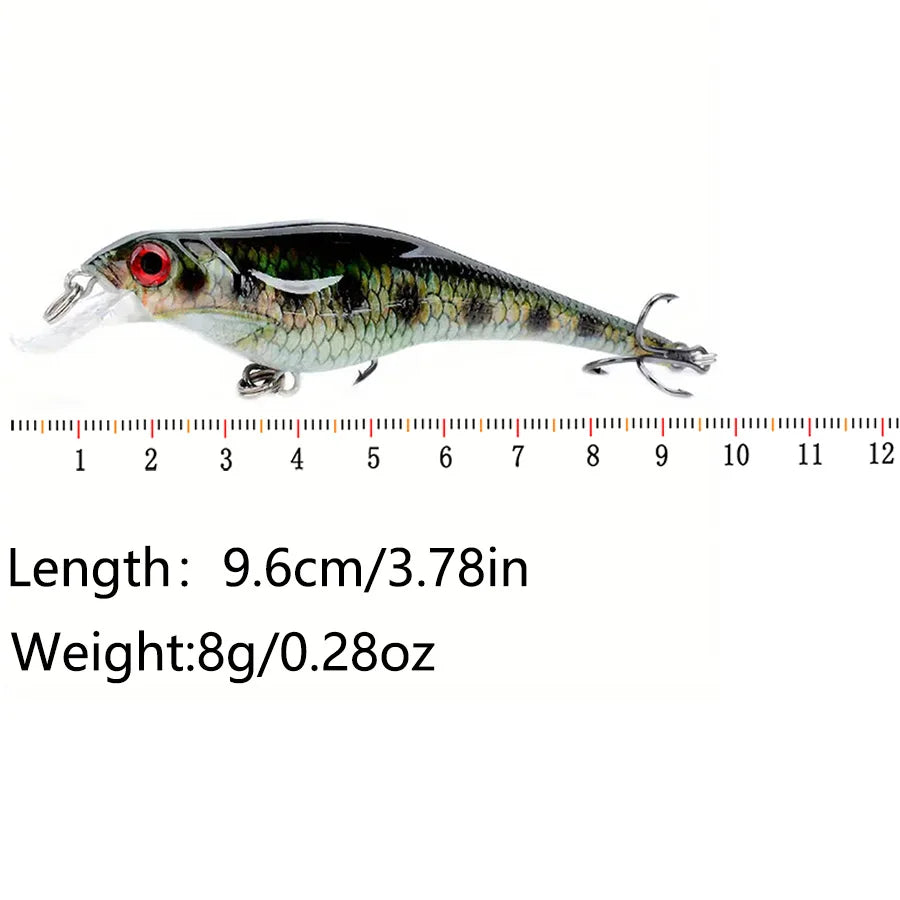 5PCS Hard Bait Artificial Swimbait Bass Pike Jerkbait Minnow Crankbait Wobbler For Fishing Lure Tackle Accessories Topwater Sea