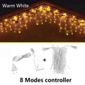 Icicle String Lights LED Fairy Lights Christmas Garland For New Year Party Wedding Garden Terrace Christmas Decoration Lamps