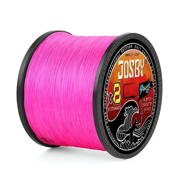 JOSBY X8 Braided Fishing Line 1000M 500M 300M 100M  Multifilament Japan Smooth PE Wire Carp Fishing Accessorie Saltwater Pesca