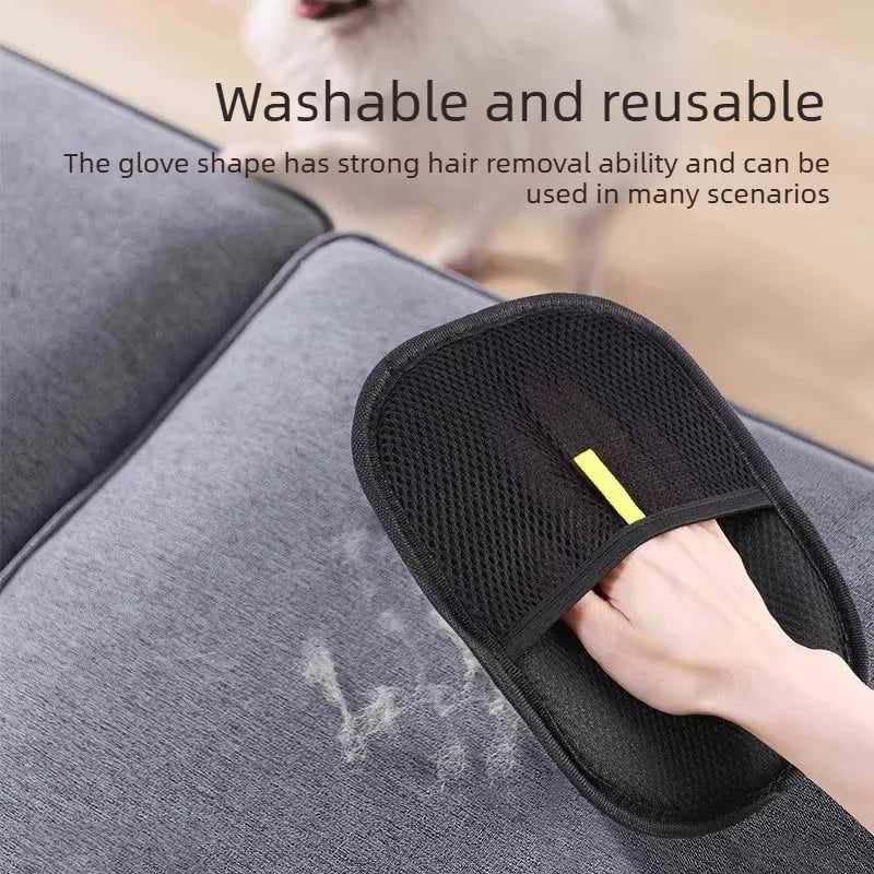 Pet Hair Remover Gloves Static Deshedding Brush for Dogs Cats Multi-Surface Cleaning Tool for Sofa Carpet Clothes Lint - Pet Supplies from Linloft.