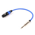 1PC 1/4 Inch (6.35mm) TS Jack to XLR Female/Male Microphone Audio Cable Unbalanced 3Pin XLR to Quarter Inch Mono Plug Mic Cord