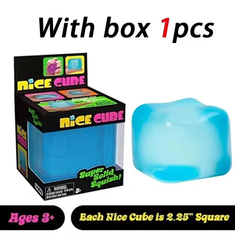 Nice Cube, Ice Cube Squishies Toys, Durable, Slow-Rebound Fingertip Exquisite Spherical Ice Cube With Box, Non-Sticky Desk Toy For Relaxation & Focus For Adult, Classroom Prizes, Novelty Gift for Kids and Adults, Christmas/Ha - Seasonal & Holiday from Linloft.
