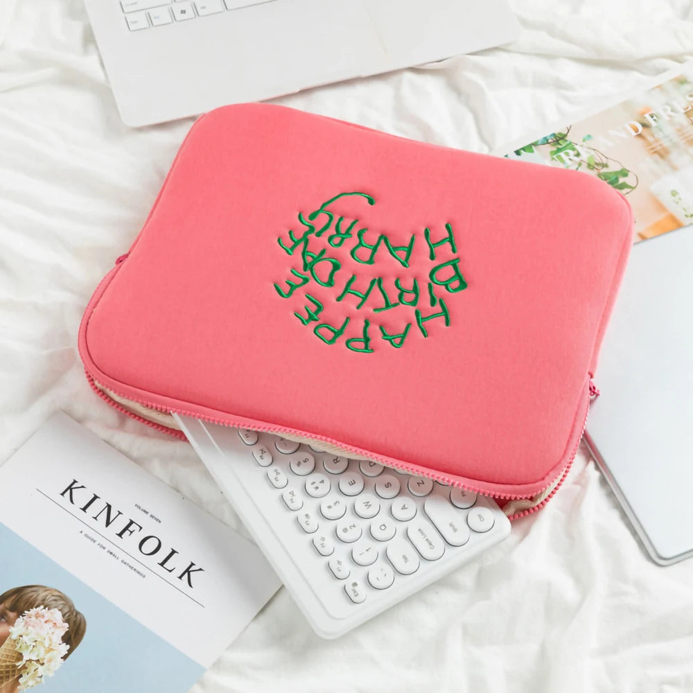 Pink Laptop Case Laptop Sleeve for MacBook Air/Pro 13-15.6Inch for Xiaomi/Dell,Cute Shockproof Tablet Sleeve IPad Case 9-11 Inch
