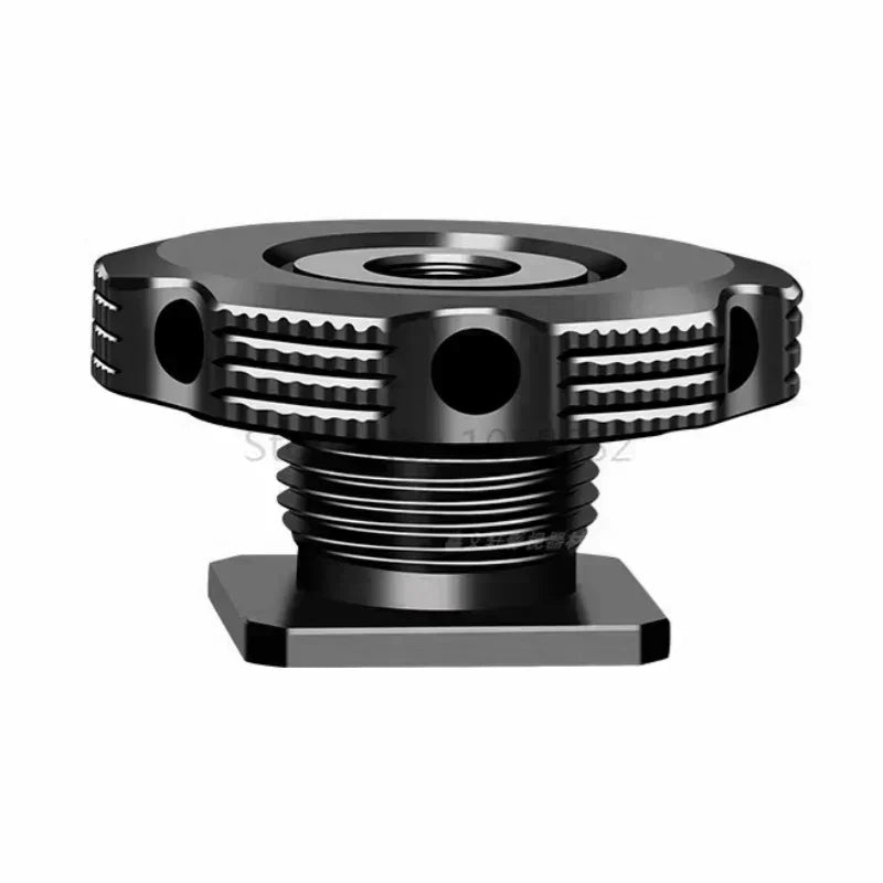 Jadkinsta 1/4 Camera Hot Shoe Mount Screw Adapter to 1/4 or M14 for Tripod Microphone Monitor One Nut Microphone Screw Adapter