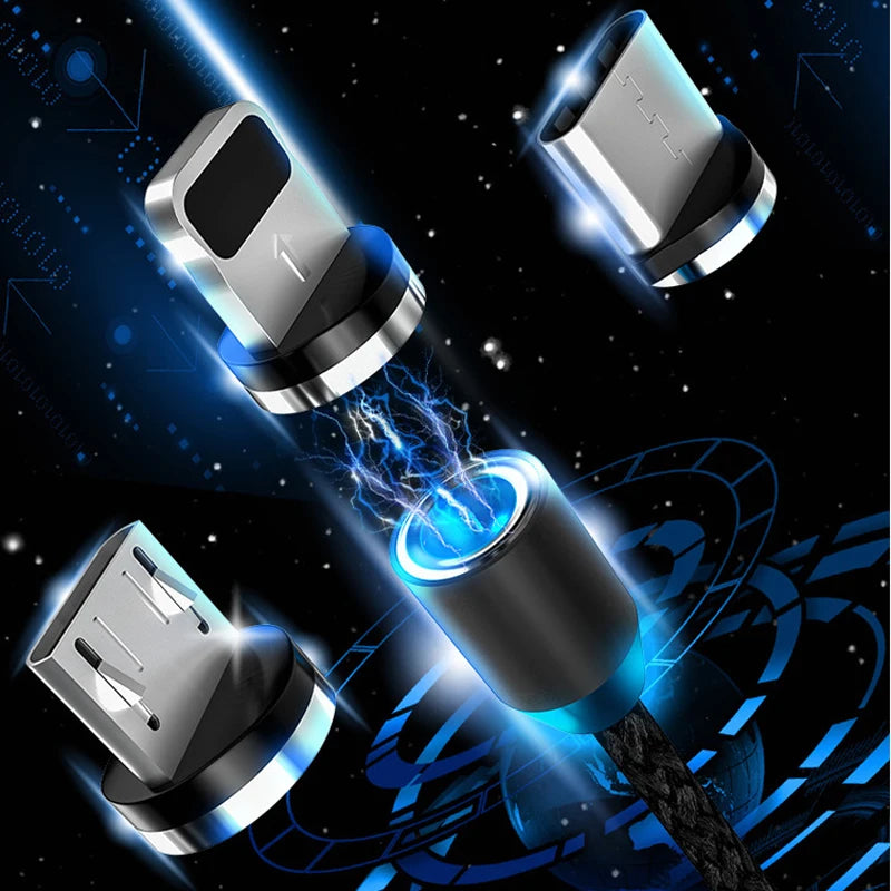 2022 New Round Magnetic Cable plug Type C Micro USB C Plugs Fast Charging Phone Microusb Type-C Magnet Charger Plug - Electronics & Accessories from Linloft.