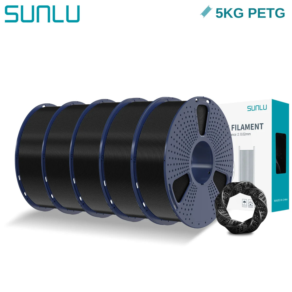PETG 3D Printer Filament, 1.75mm 5kg - 3D Printing Accessories from Linloft.