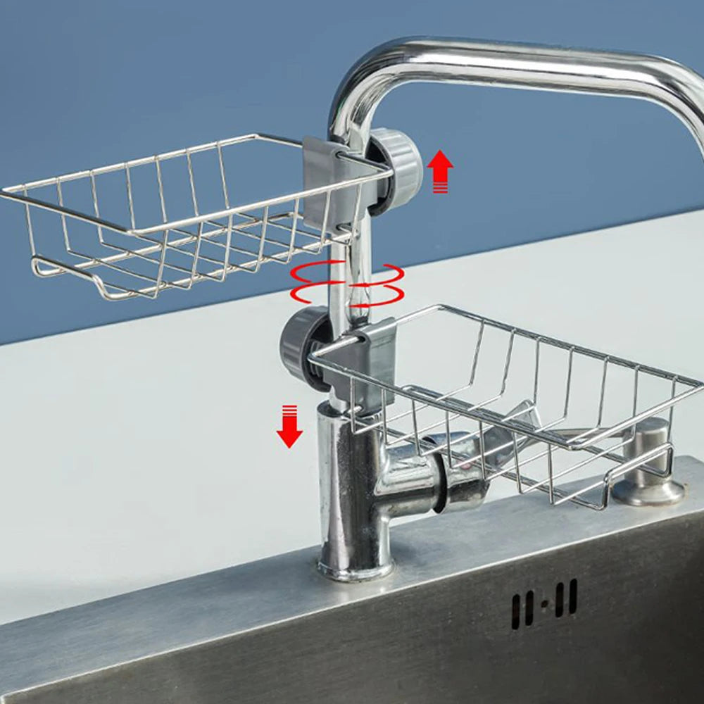 Kitchen Sink Sponge Drain Rack