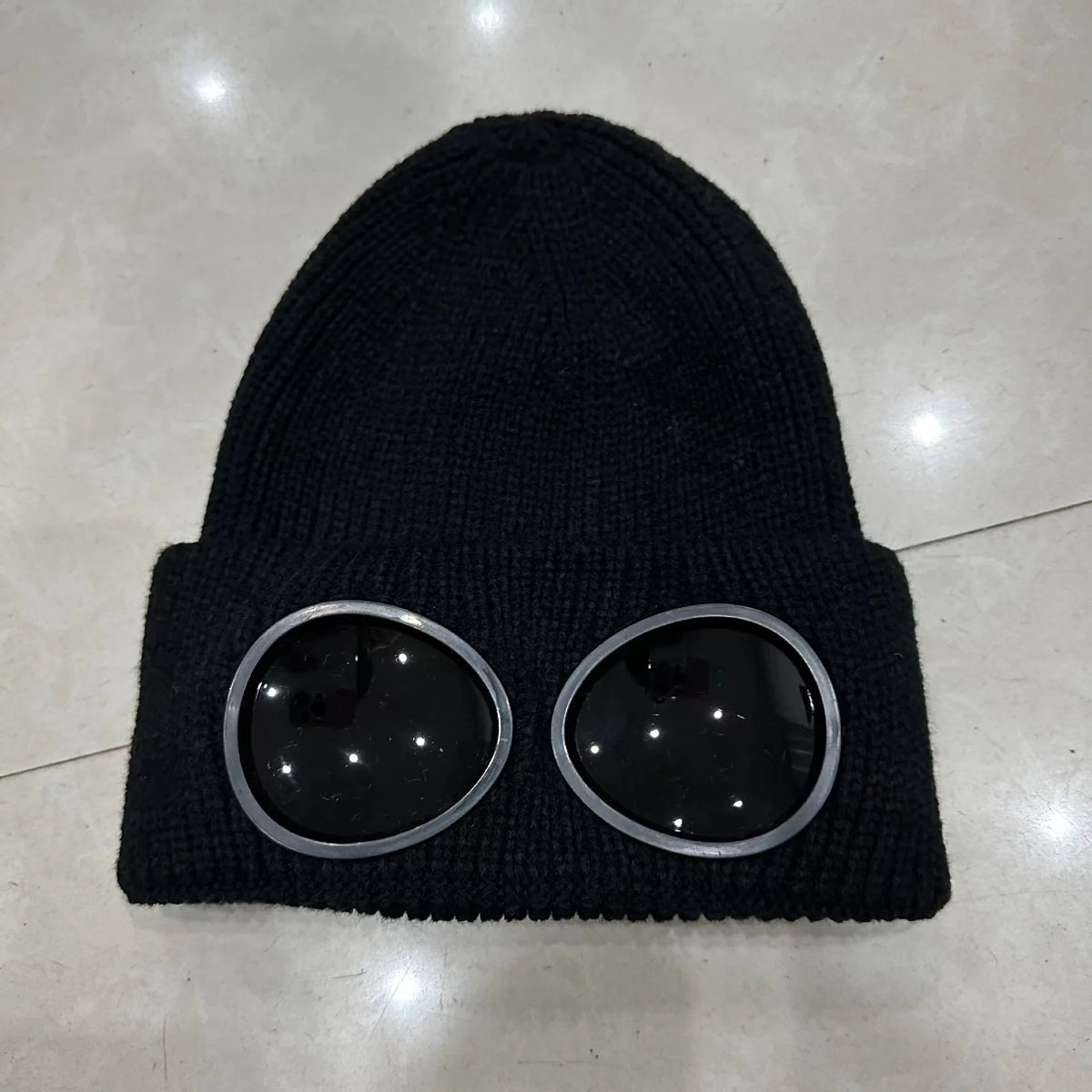 Stretchy Winter Hat Glasses Knitted Hat Windproof Winter Beanie Elastic Soft Warm Anti-slip Ear Protection Unisex Casual Hat - Apparel & Accessories from Linloft.